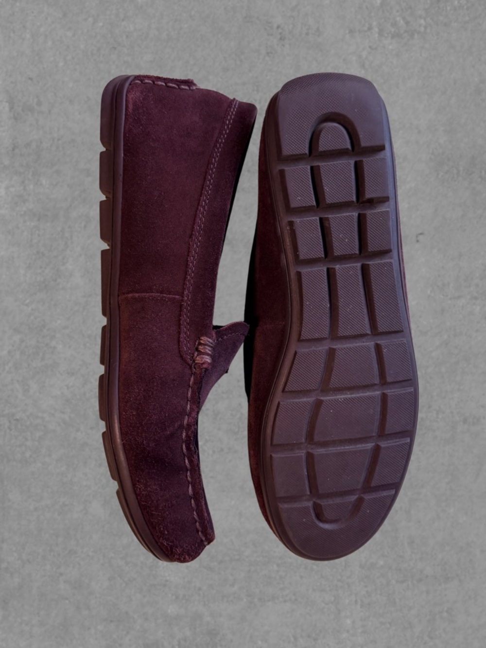 COACH Women’s Amber Burgundy Suede Loafers (Size 6.5) - Picture 2 of 3